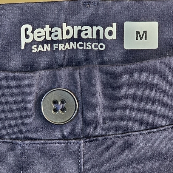 BETABRAND Pull On Dress Yoga Stretch Pants Navy Size Medium - Picture 2 of 13